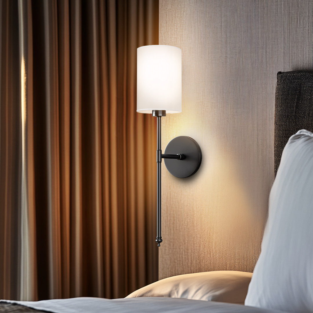 WIRELESS CYLINDRICAL WALL SCONCES (SET OF 2)