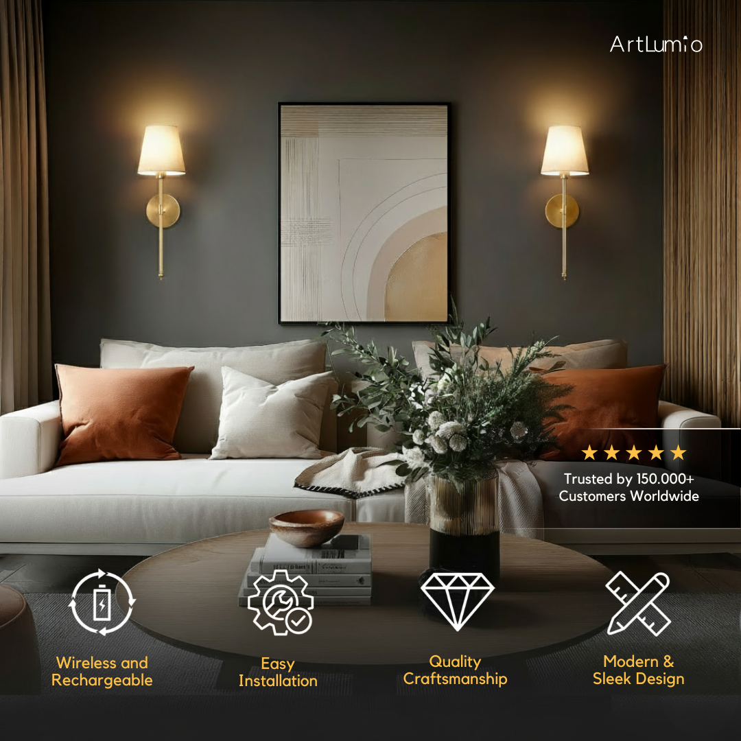 WIRELESS WALL SCONCES (SET OF 2)