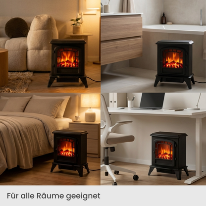 ARTLUMIO - Elektrischer Standkamin mit realistischer Flamme