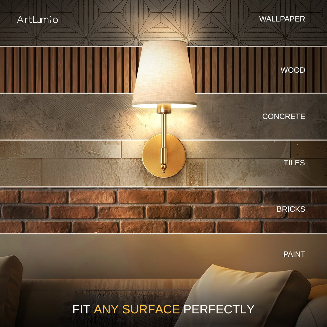 MODERN WIRELESS WALL SCONCE (SET OF 2)