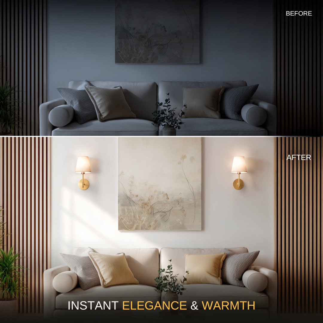 MODERN WIRELESS WALL SCONCE (SET OF 2)