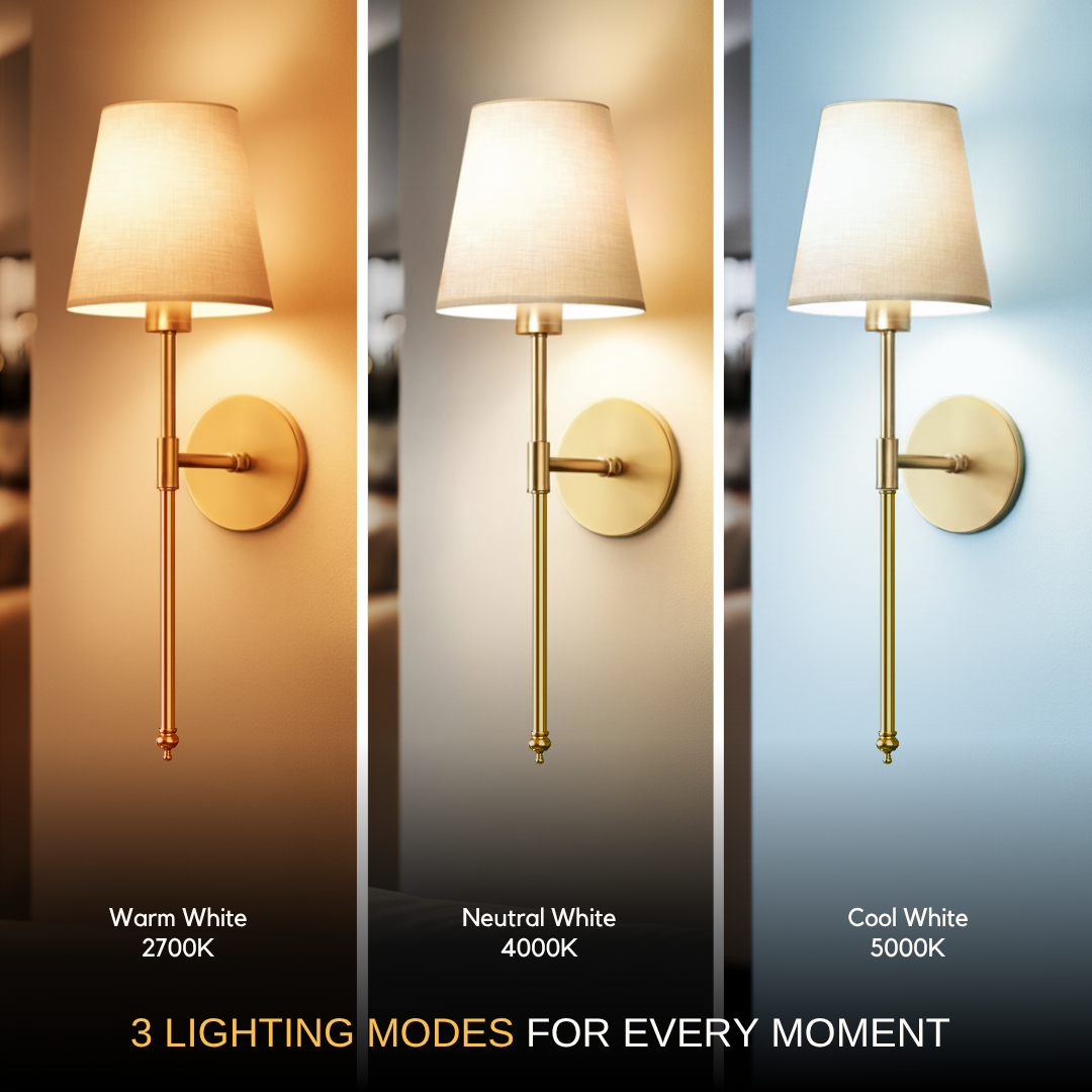 WIRELESS WALL SCONCES (SET OF 2)