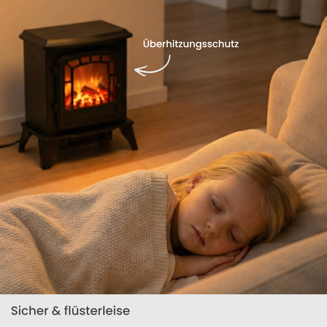 ARTLUMIO - Elektrischer Standkamin mit realistischer Flamme