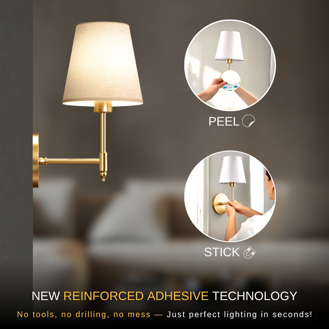 MODERN WIRELESS WALL SCONCE (SET OF 2)