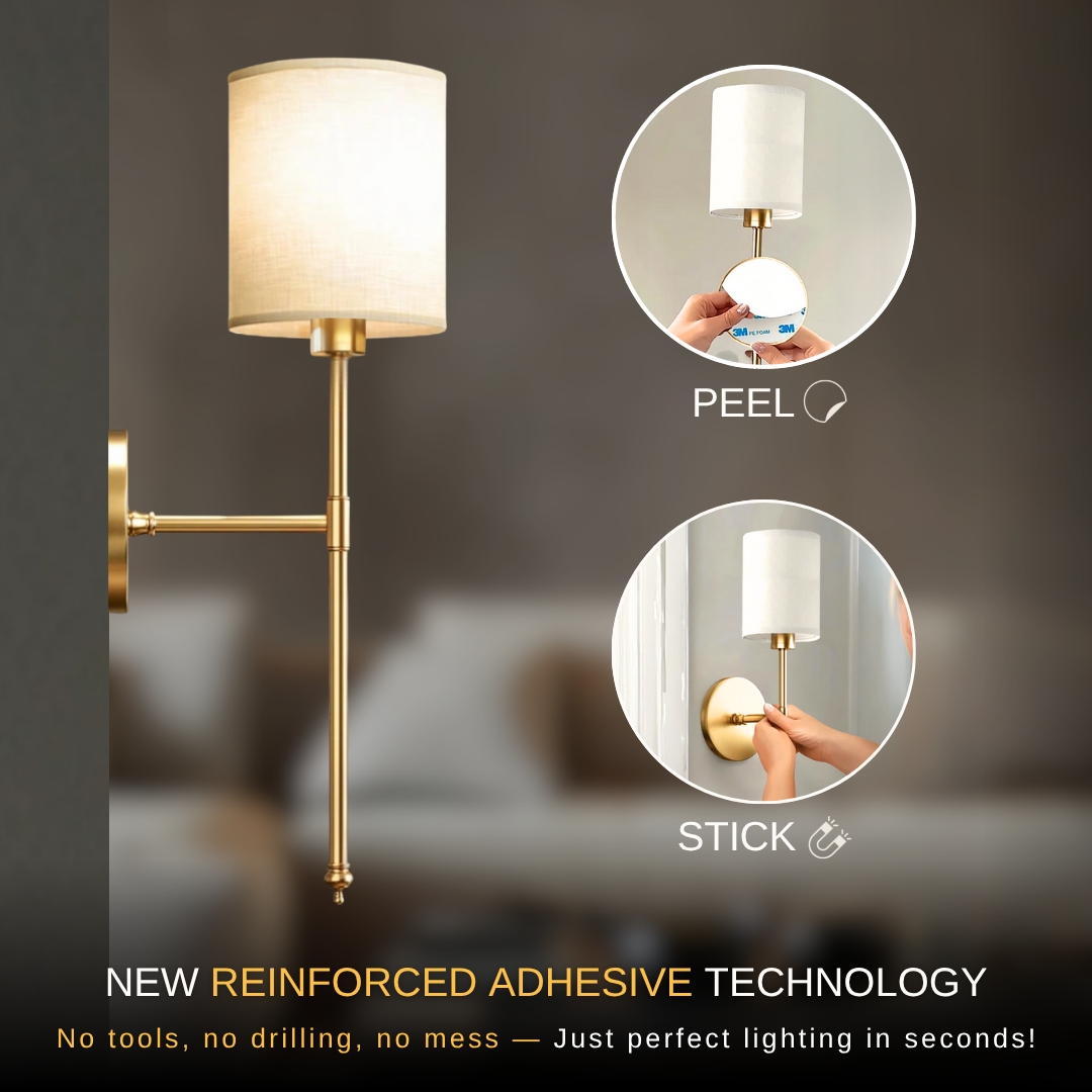 WIRELESS CYLINDRICAL WALL SCONCES (SET OF 2)