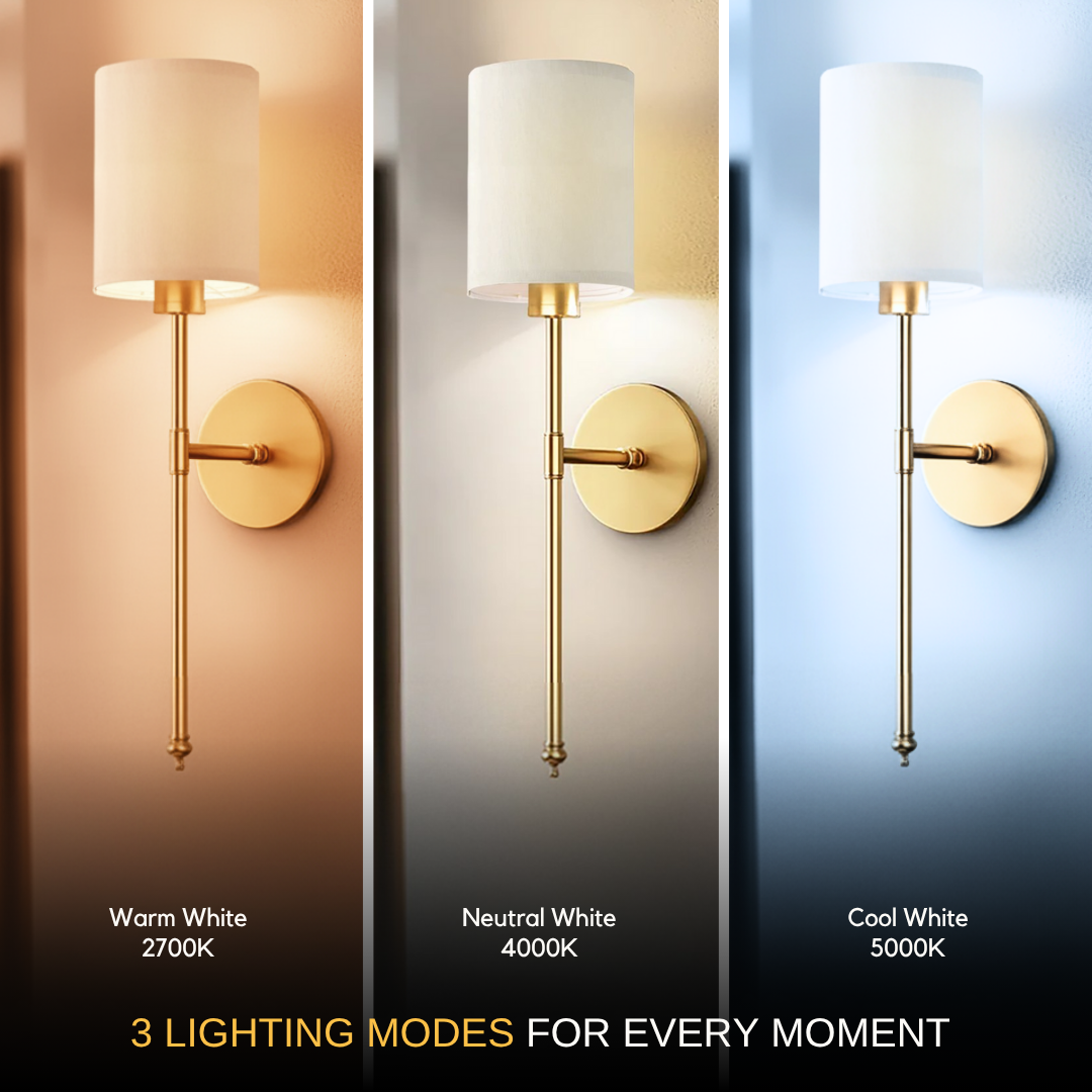 WIRELESS CYLINDRICAL WALL SCONCES (SET OF 2)