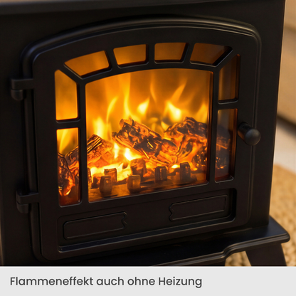 ARTLUMIO - Elektrischer Standkamin mit realistischer Flamme